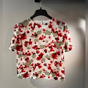 RAG & BONE Gigi silk sheer short sleeve